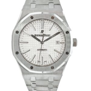 오데마피게 로얄오크 Selfwinding 41mm 15400ST.OO.1220ST.04 Rubber Strap Silver Dial[APS]