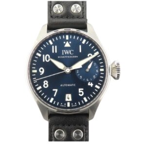 IWC 빅파일럿 46mm IW500908 Steel Leather Strap Blue Arabic Number Dial[ZF]