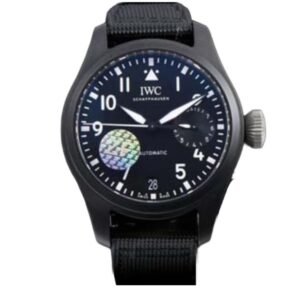 IWC 빅파일럿 Top Gun 46mm IW502003 Ceramic Textile Strap Arabic Numerals Blue Dial[ZF]