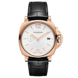파네라이 루미노르 Due 42mm PAM01336 Rose Gold Leather Strap White Dial[VS]