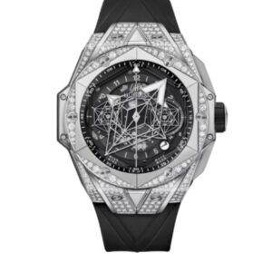 위블로 빅뱅 Sang Bleu 418.NX.1107.RX.1604.MXM20 45mm Titanium&Diamond Black Rubber Strap Skeletonized Black Dial[HB]