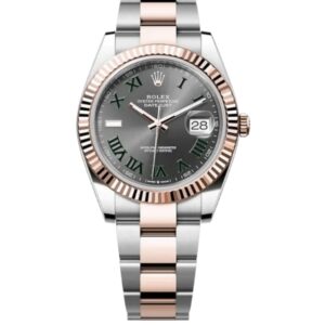 롤렉스 데이저스트 41mm Counterweight 126331-0015 Half Rose Gold Roman Numerals Grey Dial[ARF]