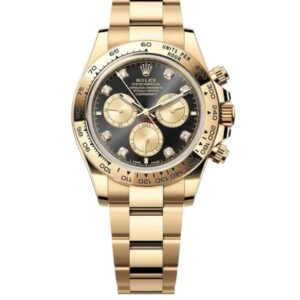 롤렉스 데이토나 40mm 126508-0003 Full Yellow Gold Diamond Black Dial[CLEAN]