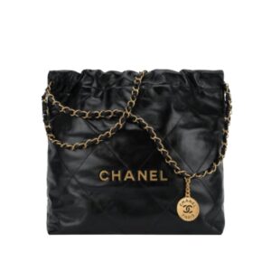 [탑티어/해외배송]샤넬 *정품가죽* 22백 스몰 핸드백(블랙/금장/카프스킨)