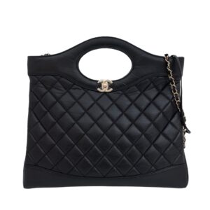 [프리미엄/해외배송]샤넬 31백 라지 CC 체인 백(블랙/금장/카프스킨)