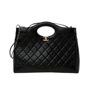 [프리미엄/해외배송]샤넬 31백 미디엄 CC 체인 백(블랙/금장/램스킨)