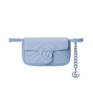 [프리미엄/해외배송]구찌 GG 마몽 벨트백(블루)