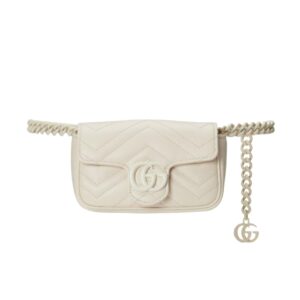 [프리미엄/해외배송]구찌 GG 마몽 벨트백(화이트)