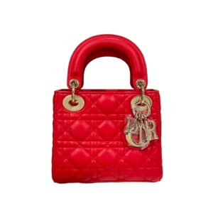 [탑티어/해외배송]디올 레이디 디올 미니 백(레드/까나쥬/램스킨)