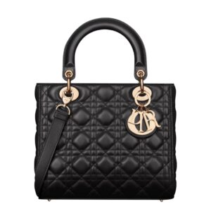 [탑티어/해외배송]디올 레이디 디올 미디엄 백(블랙 금장/까나쥬/램스킨)