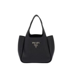 [프리미엄/해외배송]프라다 리버스 레더 핸드백(블랙)