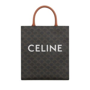 [프리미엄/해외배송]셀린느 버티컬 로고 카바스 스몰(탠/트리옹프 캔버스)