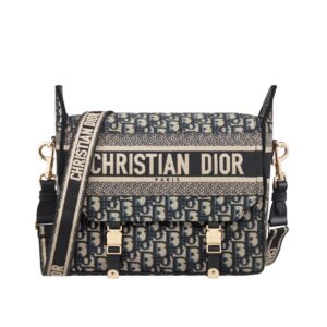 [탑티어/해외배송]디올 캠프 미디엄 백(블루/오블리크 자카드)