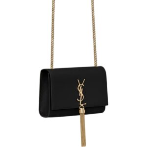 [프리미엄/해외배송]생로랑 케이트 스몰 태슬 백(블랙/금장)