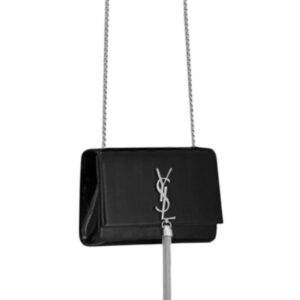 [프리미엄/해외배송]생로랑 케이트 스몰 태슬 백(블랙/은장)