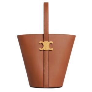 [프리미엄/해외배송]셀린느 샤이니 카프스킨 트리옹프 버킷백(탠)