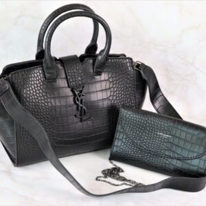 [국내배송]생로랑 엠보 토트백 & 체인 월렛 세트