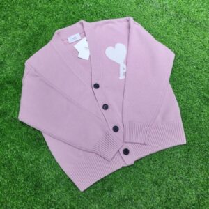 [국내배송]아미 24SS 빅하트 로고 코튼 가디건