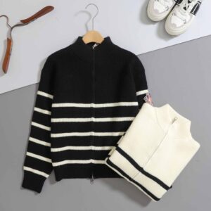 [국내배송]몽클레어 [ Mc.몽 ] 그레노블 캐주얼 스트라이프 니트 집업