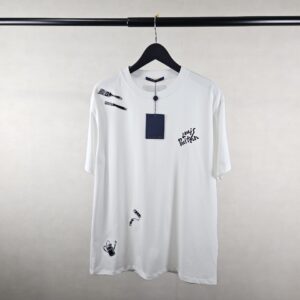 [국내배송]루이비통 수입 LV 자수로고 라운드 티셔츠 남여공용