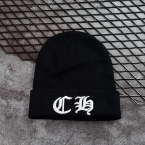 [국내배송]크롬하츠 자수 레터링 울캐시 비니