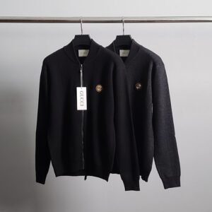 [국내배송]구찌 GG 레더스틸 울 니트 집업