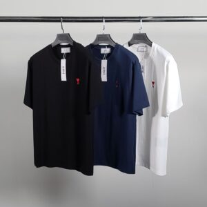 [국내배송]아미 스몰하트자수 코튼 반팔티