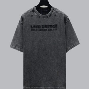[국내배송]루이비통 워시드 리브드 워싱 티셔츠