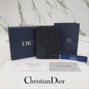 [국내배송]디올 Saddle 버티컬 2단 카드지갑