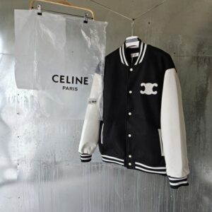 [국내배송]셀린느 트리옹프 바시티 울 레더 테디 자켓