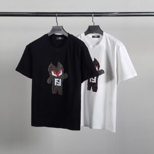 [국내배송]펜디 몬스터 프린팅 코튼 반팔티