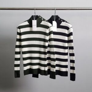 [국내배송]발망 견장바클 단가라 골지 반목 니트