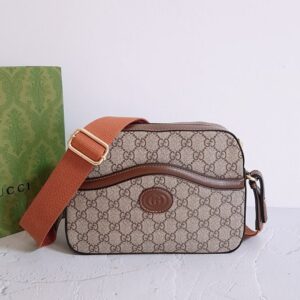 [국내배송]구찌 베이지 GG 슈프림 레트로 메신저백