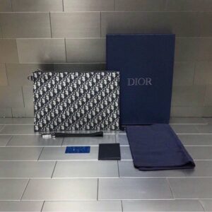 [국내배송]디올 DIOR HOMME Oblique 자카드 클러치
