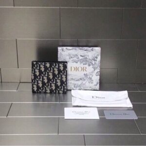 [국내배송]디올 DIOR HOMME Oblique 자카드 반지갑