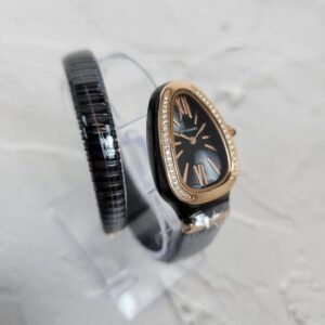 [국내배송]불가리 세르펜티 투보가스 워치 로즈골드 블랙다이얼 다이아 블랙줄