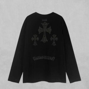 [국내배송]크롬하츠 세메터리 도트 롱 슬리브 티셔츠