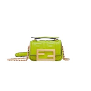 [프리미엄/해외배송]펜디 바게트 백 나노(애시드 그린)